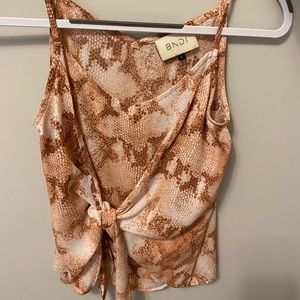 Snake skin tank top